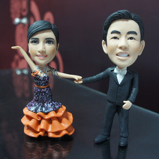 國標舞雙人公仔(15CM)